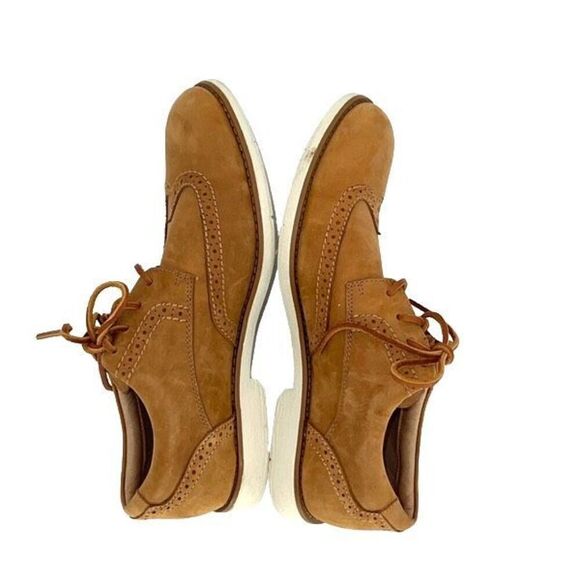 Sperry Top-Sider Light Tan Leather Wing-Tip Oxfords Men Size 9.5 M - Picture 7 of 9
